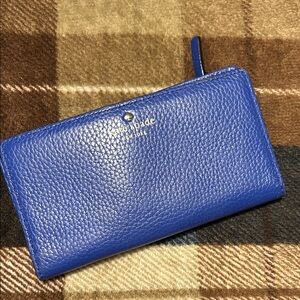 Kate Spade Blue Leather Wallet